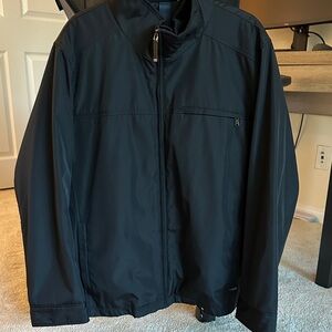 Calvin Klein Men's Black Windbreaker Jacket, XL